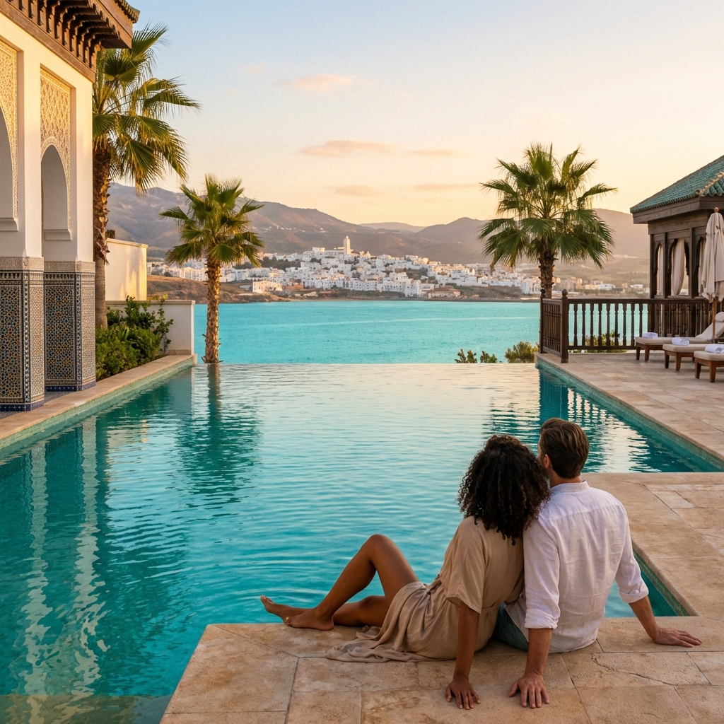 piscine-vue-mer-Tetouan Tamuda Bay